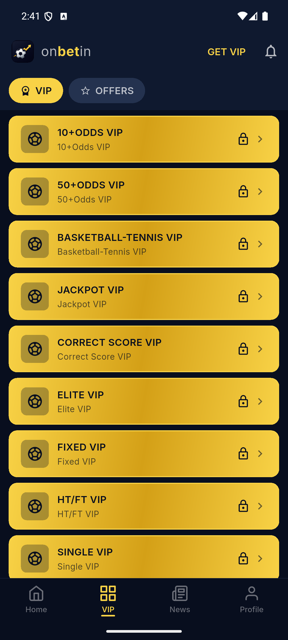 VIP prediction categories